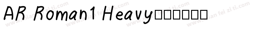 AR Roman1 Heavy字体转换